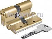 Картинка Цилиндровый механизм 164 DBN-E/80 (35+10+35) mm латунь 5 кл.